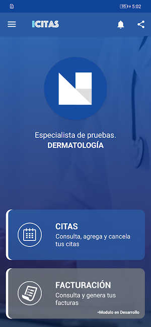 iCitas Especialistas Screenshot 1