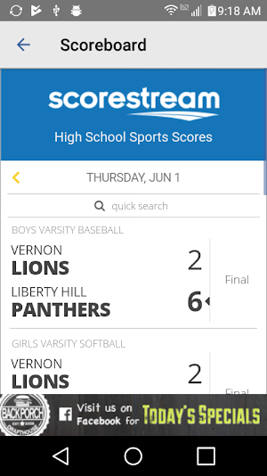 Texoma's High School Sports Screenshot 1