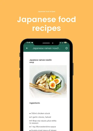 Japanese food recipes Screenshot 0
