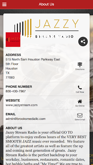 Jazzy Stream Radio Screenshot 3