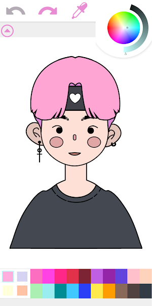 Kpop Idol Coloring Book Game Screenshot 0