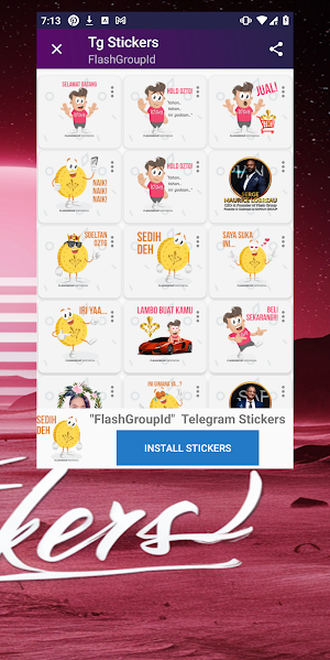 Telegram Stickers Catalogue Screenshot 2