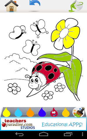Easter Fingerpaint and Coloring Book Game Screenshot 3