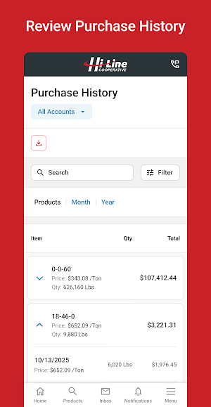 Hi-Line Cooperative Portal Screenshot 3