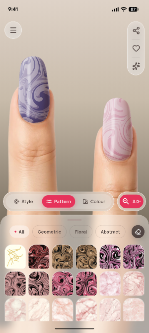 Nail Design & Ideas: VirtuNail Screenshot 1