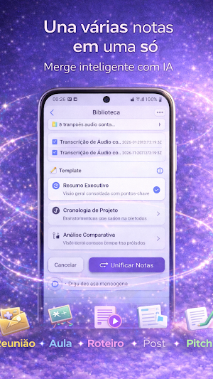 VoiceNotePro AI: Voz em Texto Screenshot 1