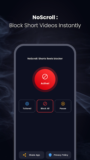 NoScroll: Shorts Reels blocker Screenshot 0