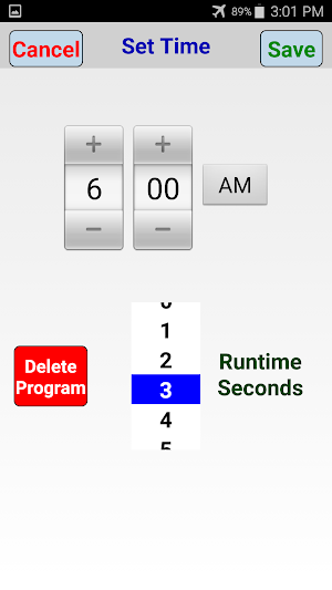 HCR WiFi Timer Screenshot 1
