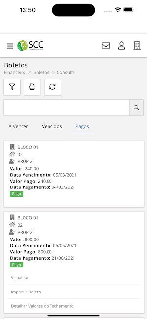 SCC Condomínios Screenshot 3