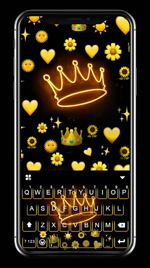 Funky Queen Gravity Keyboard Background Screenshot 0