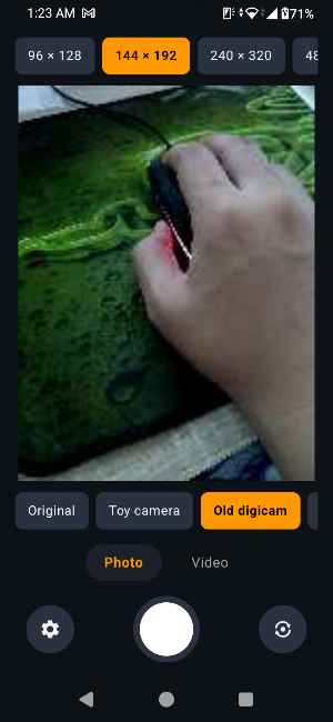 Low Quality Camera: Tiny Files Screenshot 0