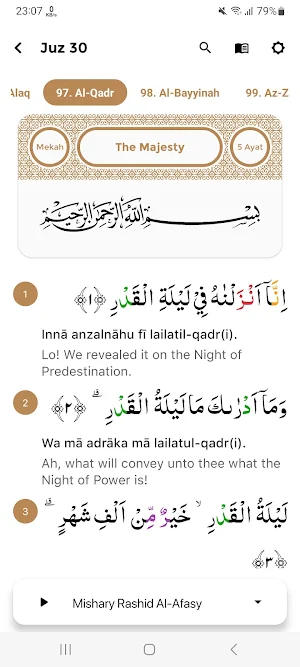 Quran English Translation Screenshot 2