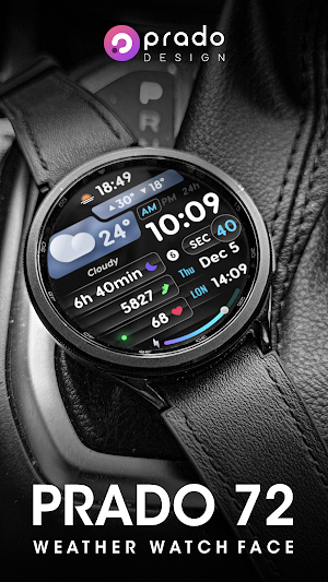 PRADO 72 Weather Watch Face Screenshot 1