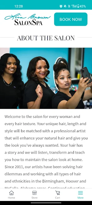 Lisa Brown SalonSpa Screenshot 2