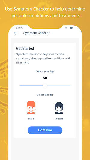 Symptom Checker & Medication Guide Screenshot 1