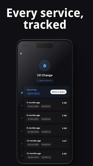 Mileage+: Car Service Log Screenshot 3