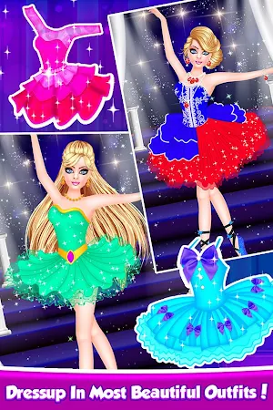 Ballerina Doll Fashion Salon Makeup Dress up Game Screenshot 3