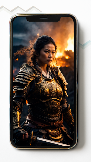 Samurai Woman HD Wallpapers Screenshot 2