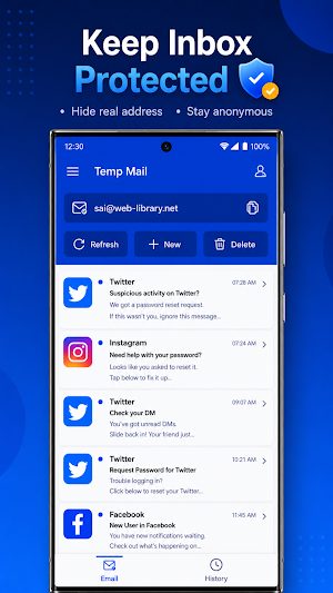 Temp Mail - Temporary Email Screenshot 3