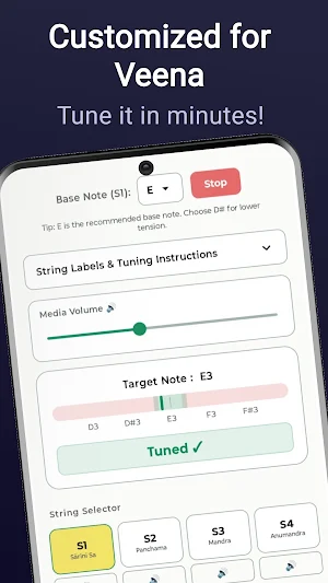 Veena Suite: Tuner & Talam Screenshot 1