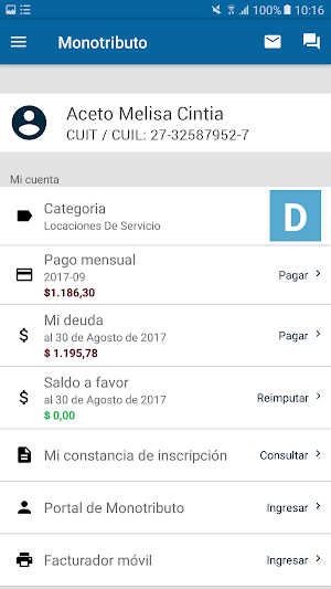 Mi Monotributo Screenshot 1
