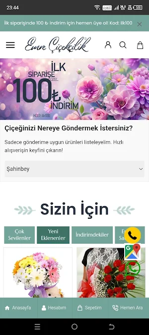 Emre Çiçekçilik - Gaziantep Screenshot 0