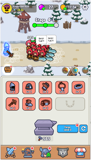 Auto Forge - idle RPG Screenshot 1