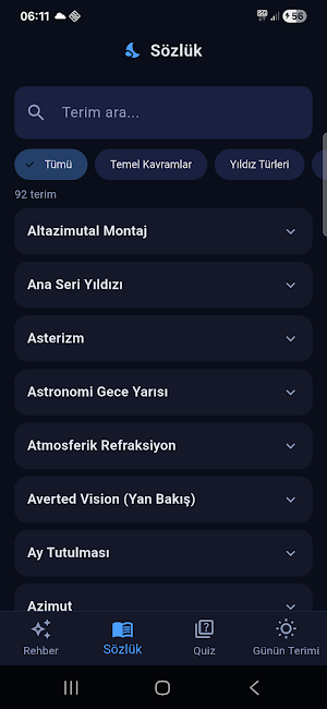 Takımyıldızlar Rehberi Screenshot 2