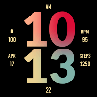 Big Tropical Dusk Watch Face