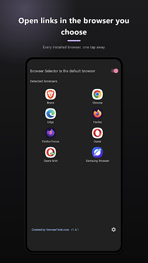 Browser Selector Screenshot 0