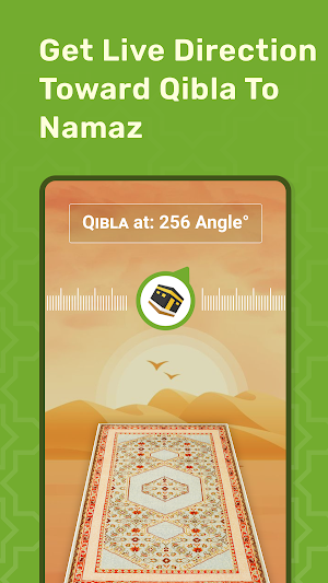 Qibla Direction - Prayer Times Screenshot 1