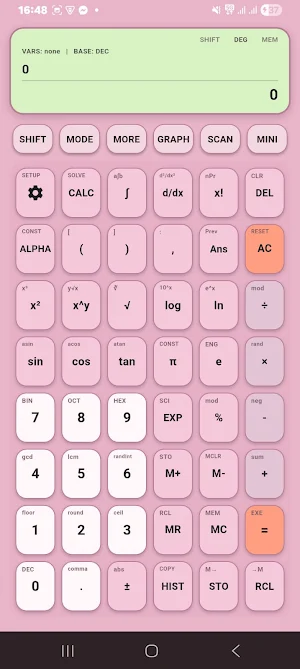 Quant Scientific Calculator Screenshot 2
