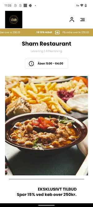 Sham Restaurant Screenshot 1