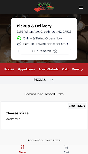 Roma Pizza Creedmor Screenshot 1