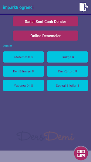 DersDemi Öğrenci Screenshot 1