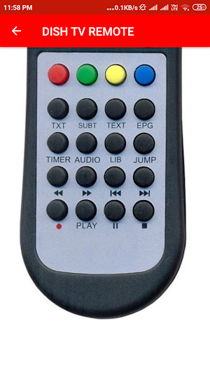 Freeview Remote Control S7070r Screenshot 1