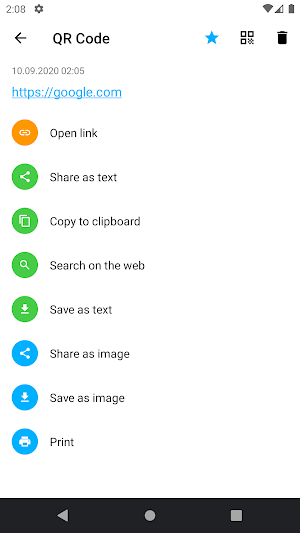 Ad-free QR & Barcode Scanner Screenshot 2