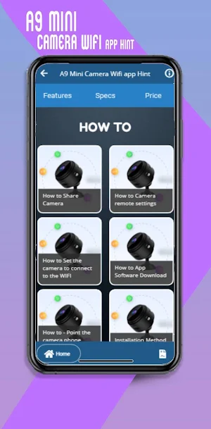 A9 Mini Camera Wifi app Hint Screenshot 2