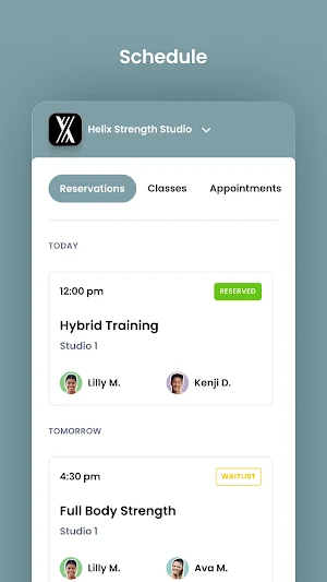 Helix Strength Studio Screenshot 2