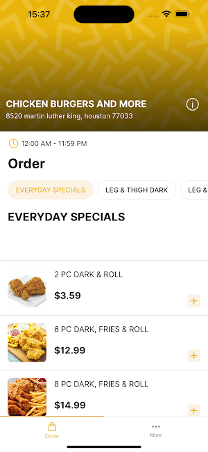 CHICKEN BURGERS AND MORE Screenshot 1