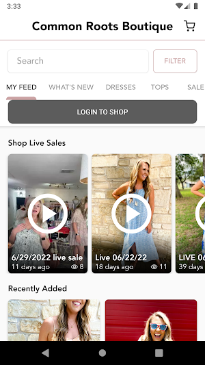Common Roots Boutique Screenshot 1