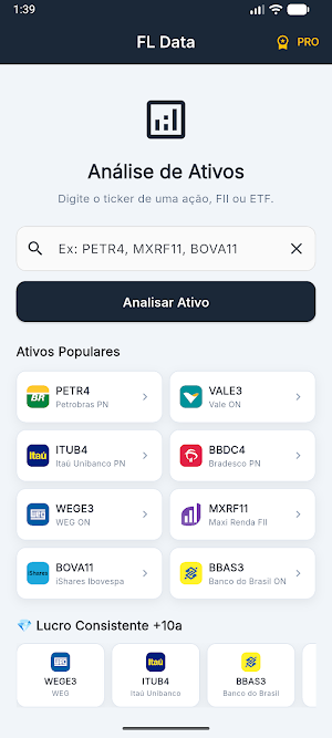 FL Data - Ações & FIIs Screenshot 0