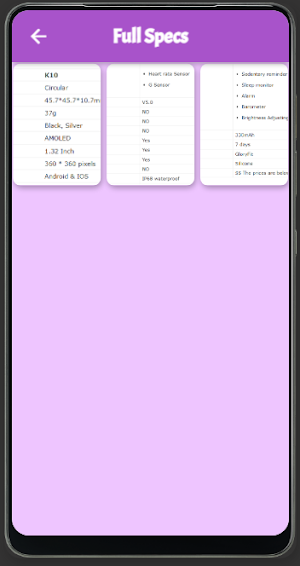 K10 smart watch guide Screenshot 2
