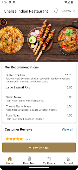 Chalisa Indian Restaurant Screenshot 1