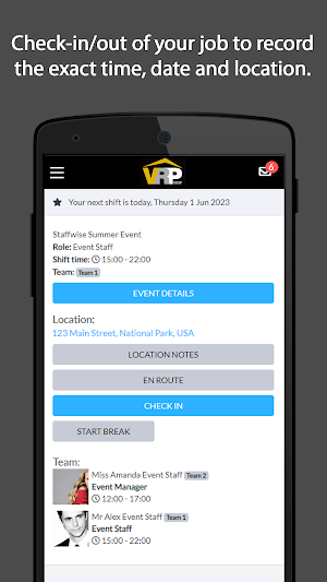 VRP GroupConnect Screenshot 1