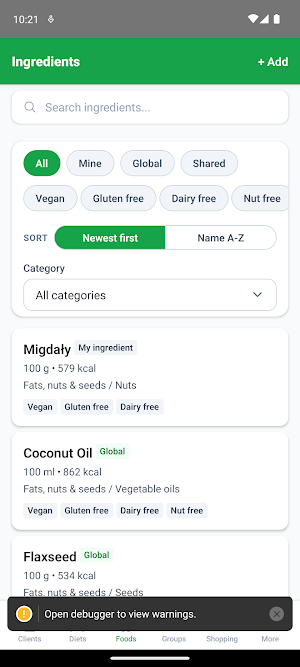 Dieter - Diets & Clients Screenshot 3