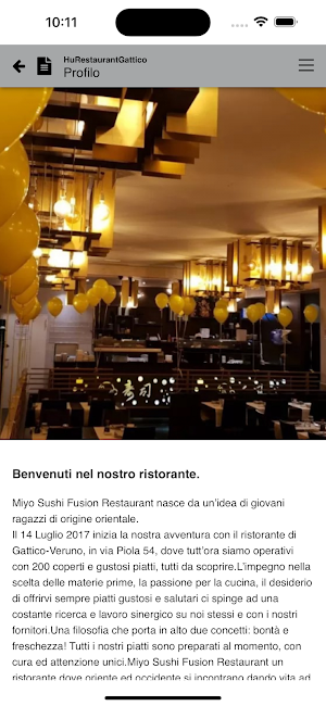 HU Restaurant Gattico Screenshot 2