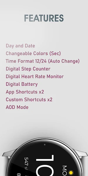 Battery Digital Watch Face Screenshot 2
