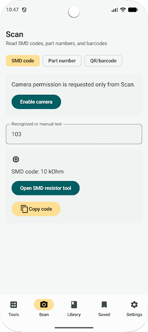 EE Toolbox: Electronics Screenshot 3