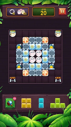 Classic Block Puzzle Game 1010: Free Cat Pop Game Screenshot 0